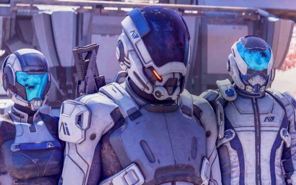 Cora Harper Liam Kosta Scott Ryder video game Mass Effect: Andromeda HD Desktop Wallpaper | Background Image