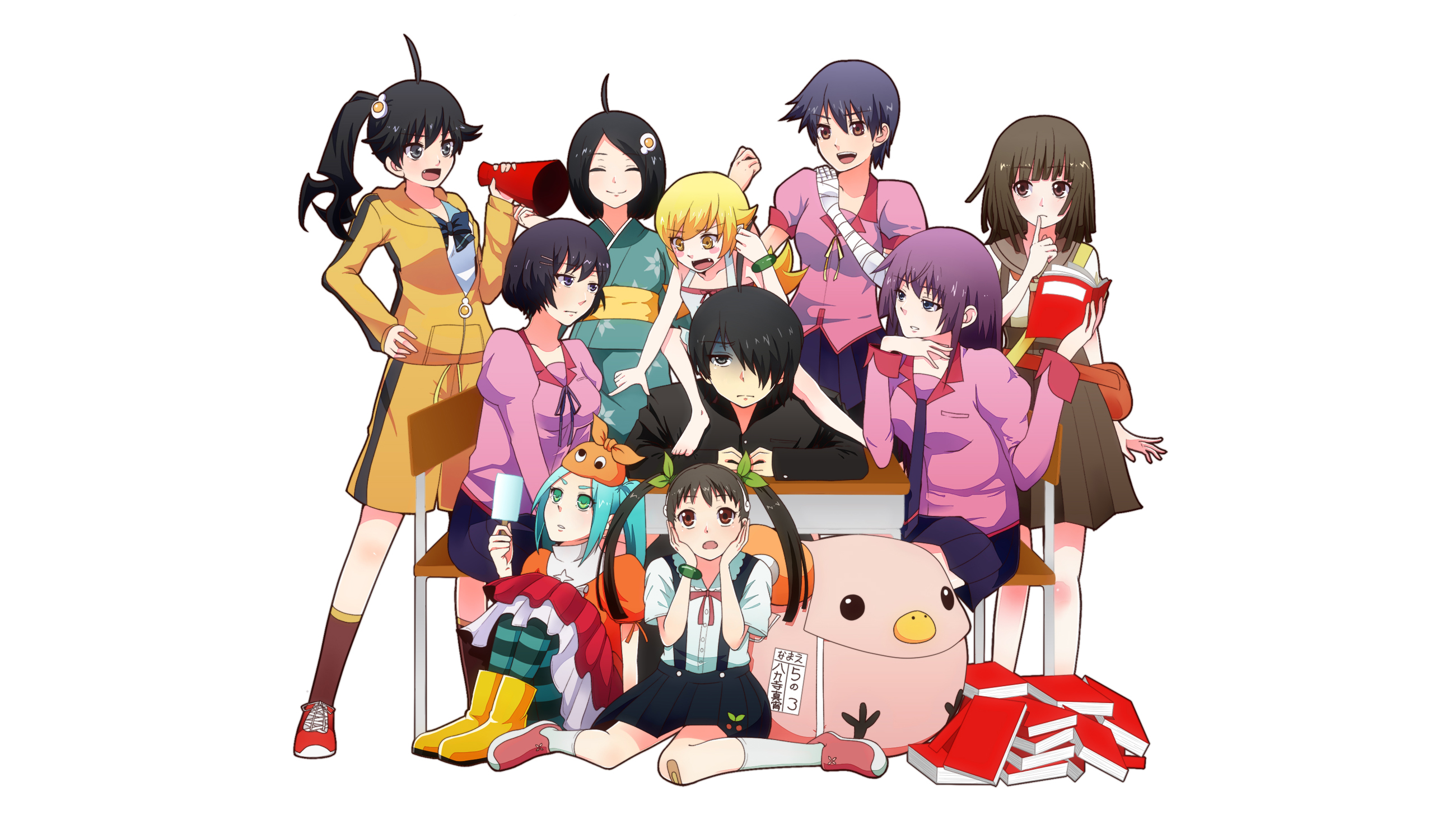 Monogatari Series Hd Wallpaper Background Image 2600x1462