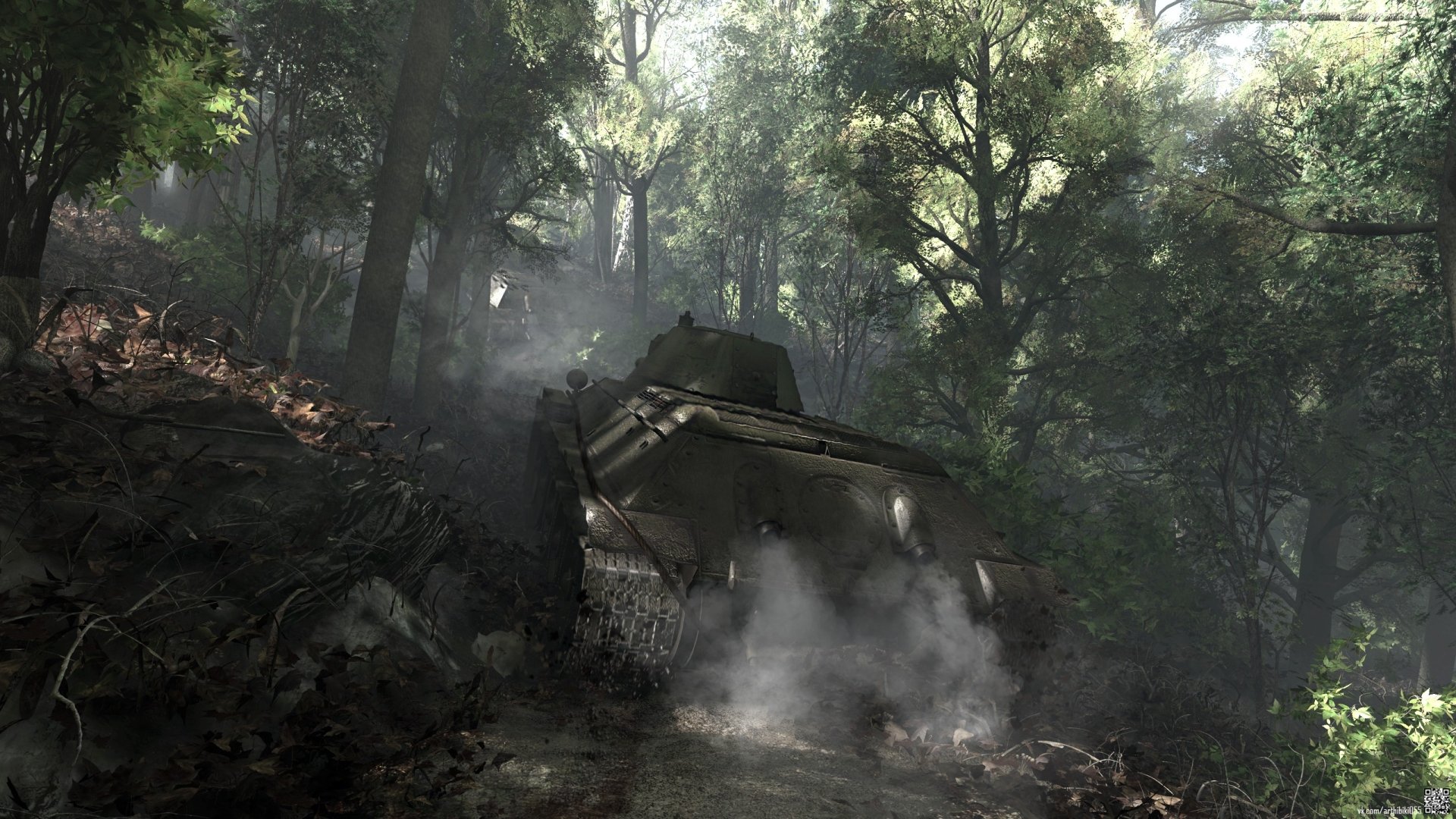 Download T-34 Tank Video Game War Thunder HD Wallpaper