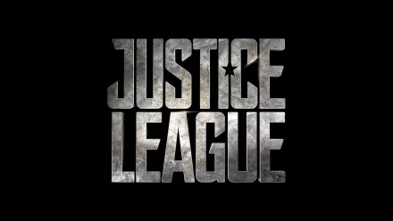 Justice League logo from the 2017 movie, featured in a high-definition desktop wallpaper and background, showcasing bold lettering against a dark backdrop.