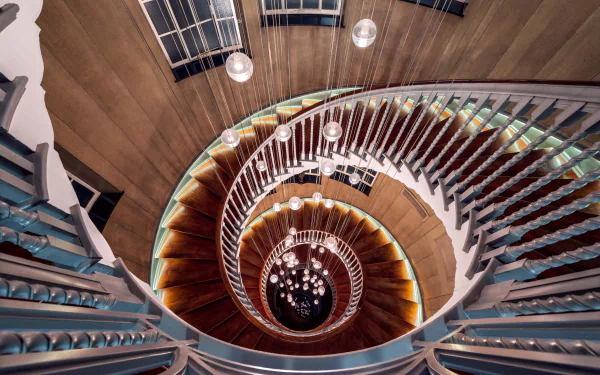 spiral staircase man made stairs HD Desktop Wallpaper | Background Image
