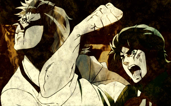 Dio Brando Jonathan Joestar Anime Jojo's Bizarre Adventure HD Desktop Wallpaper | Background Image