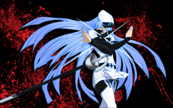 Anime Akame ga Kill! Blood Blue Red Esdeath HD Wallpaper | Background Image