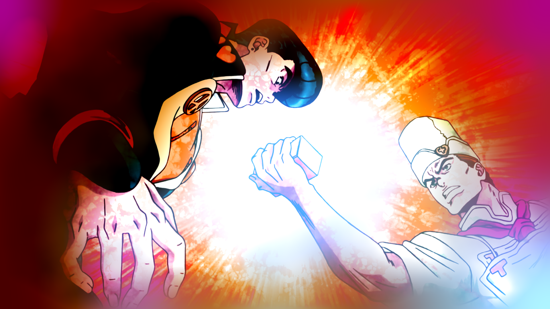 Download Josuke Higashikata Tonio Trussardi Anime Jojo's Bizarre Adventure HD Wallpaper by Terumi Nishii