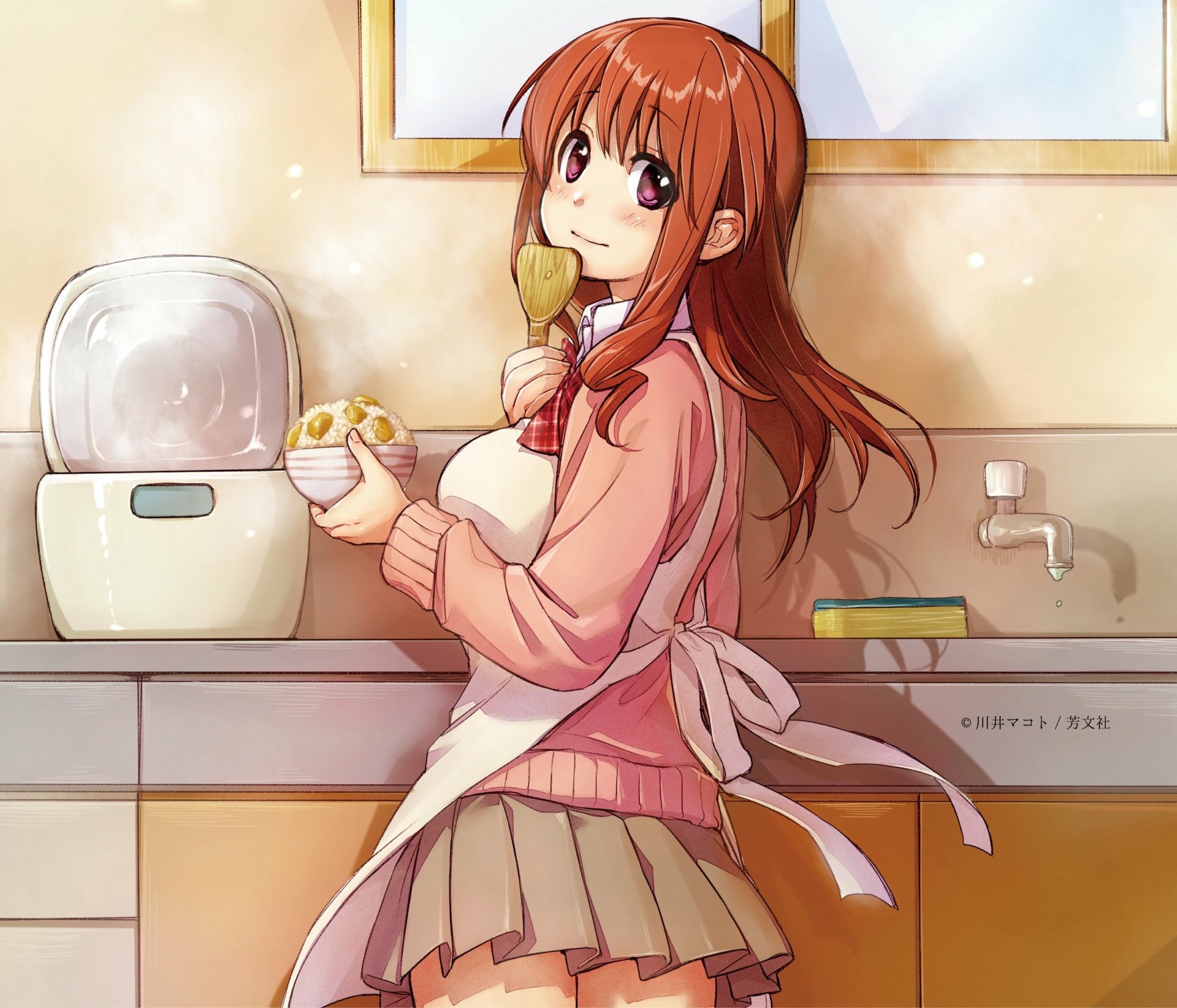 Download Ryou Machiko Anime Gourmet Girl Graffiti HD Wallpaper by Kawai Makoto