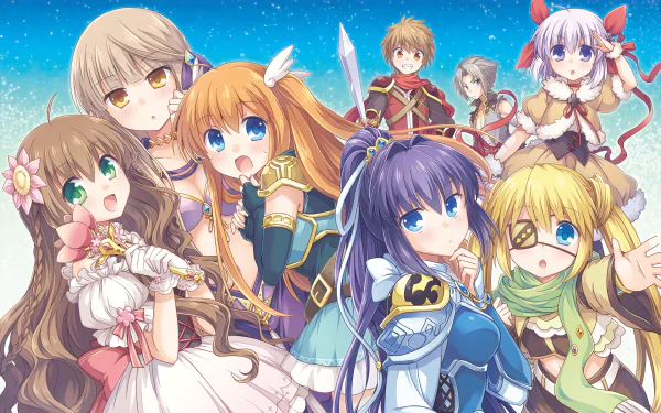 Kotarou Tennouji Akane Senri Chihaya Ohtori Shizuru Nakatsu Lucia Konohana Kagari (Rewrite) Kotori Kanbe Haruhiko Yoshino Anime Rewrite HD Desktop Wallpaper | Background Image