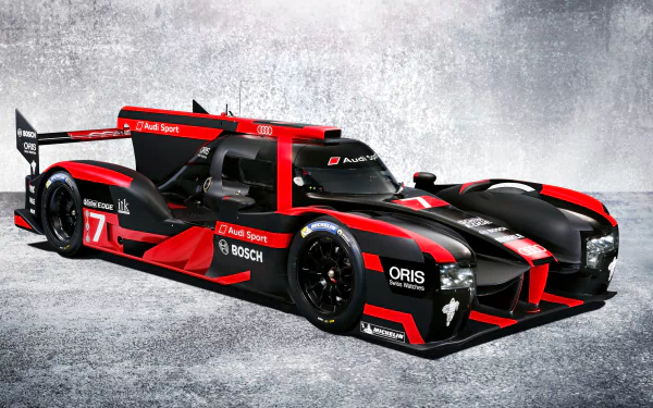 race car Audi R18 e-tron quattro Prototype vehicle Audi R18 HD Desktop Wallpaper | Background Image