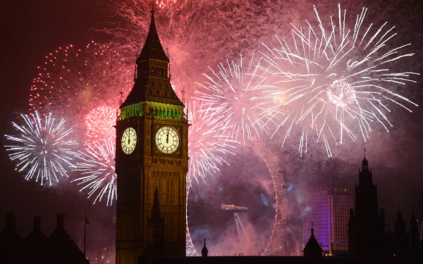  New Year's Eve Fireworks over London