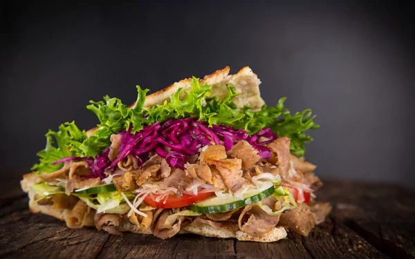 vegetable meat food Doner kebab HD Desktop Wallpaper | Background Image