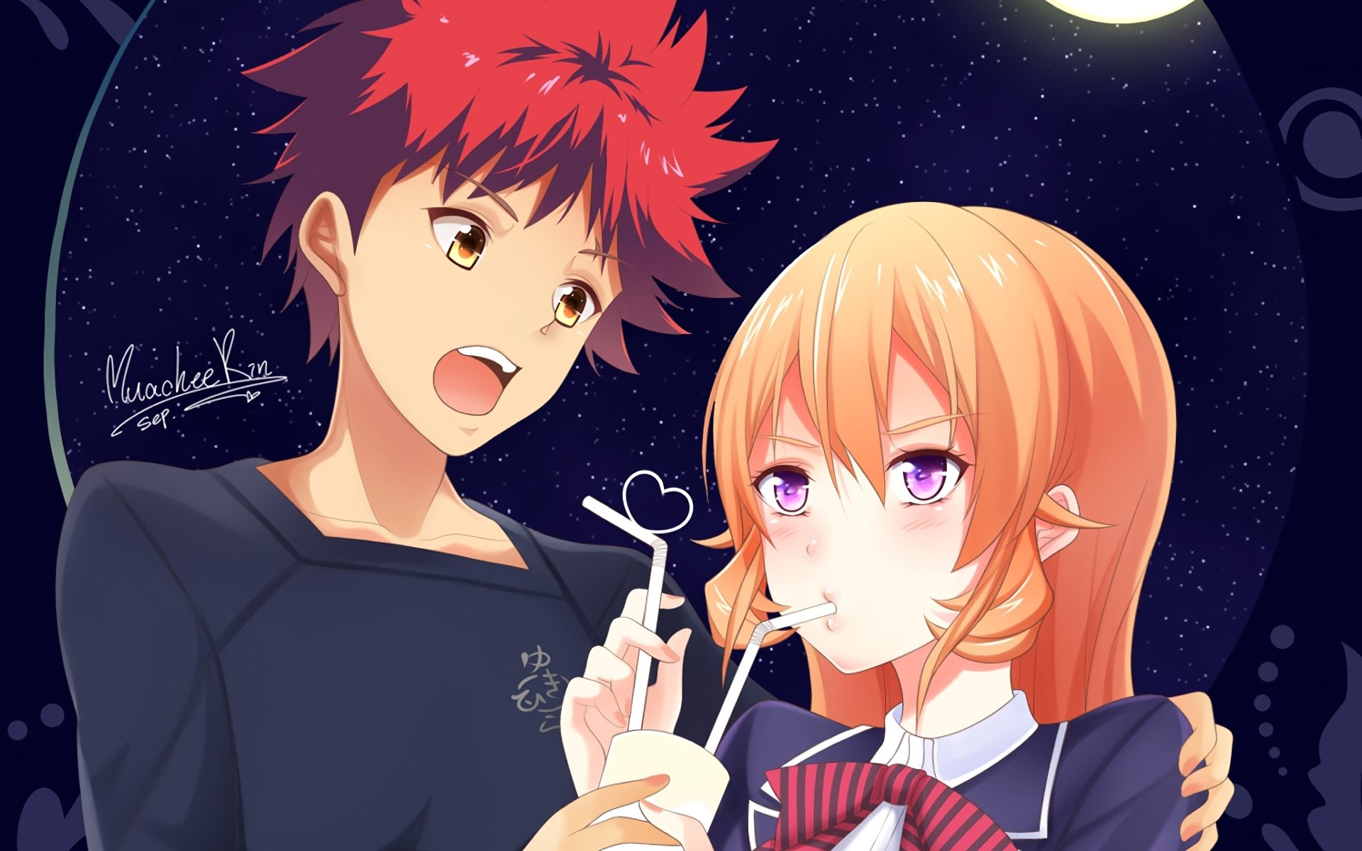 Download Shokugeki No Soma Sōma Yukihira Erina Nakiri Anime Food Wars