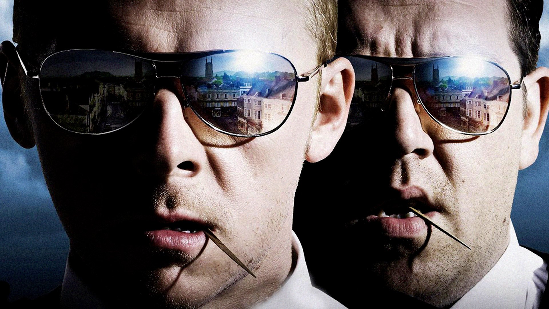 Download Simon Pegg Nick Frost Movie Hot Fuzz HD Wallpaper