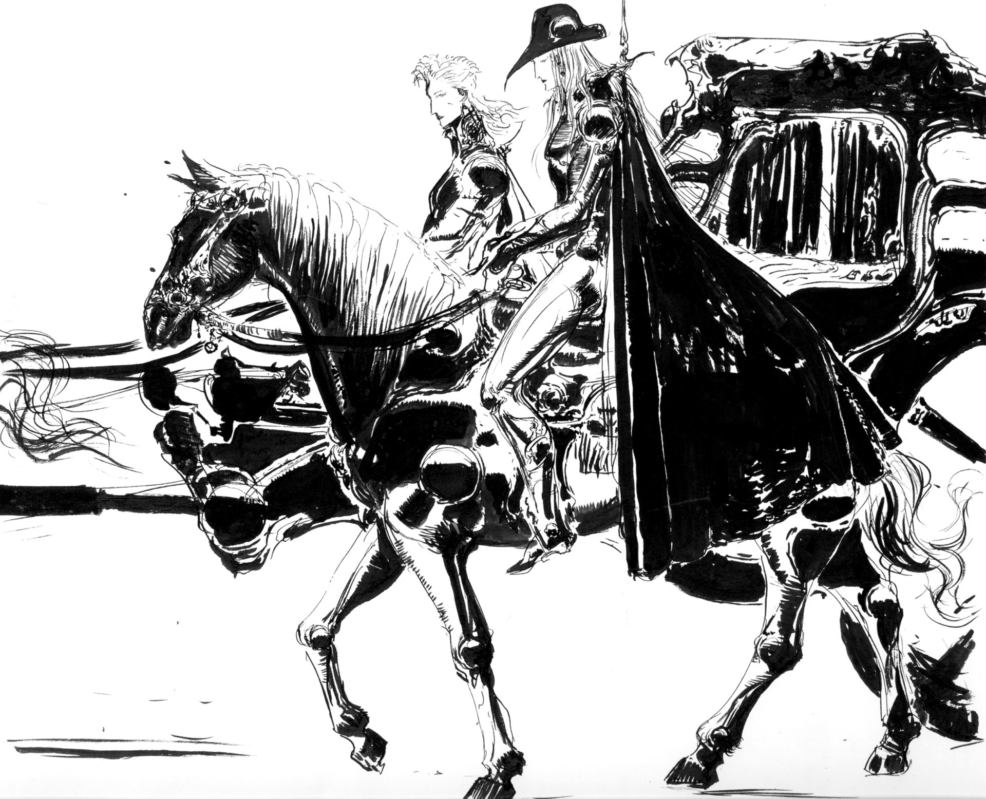 Download Anime Vampire Hunter D HD Wallpaper by Yoshitaka Amano