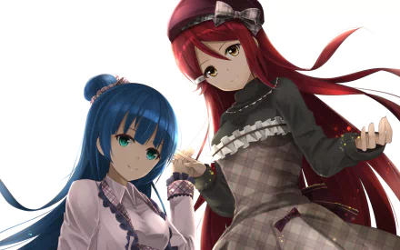 Yoshiko Tsushima Riko Sakurauchi Anime Love Live! Sunshine!! HD Desktop Wallpaper | Background Image