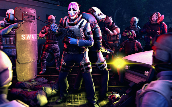 Video Game Payday 2 Payday Houston Wolf HD Wallpaper | Background Image