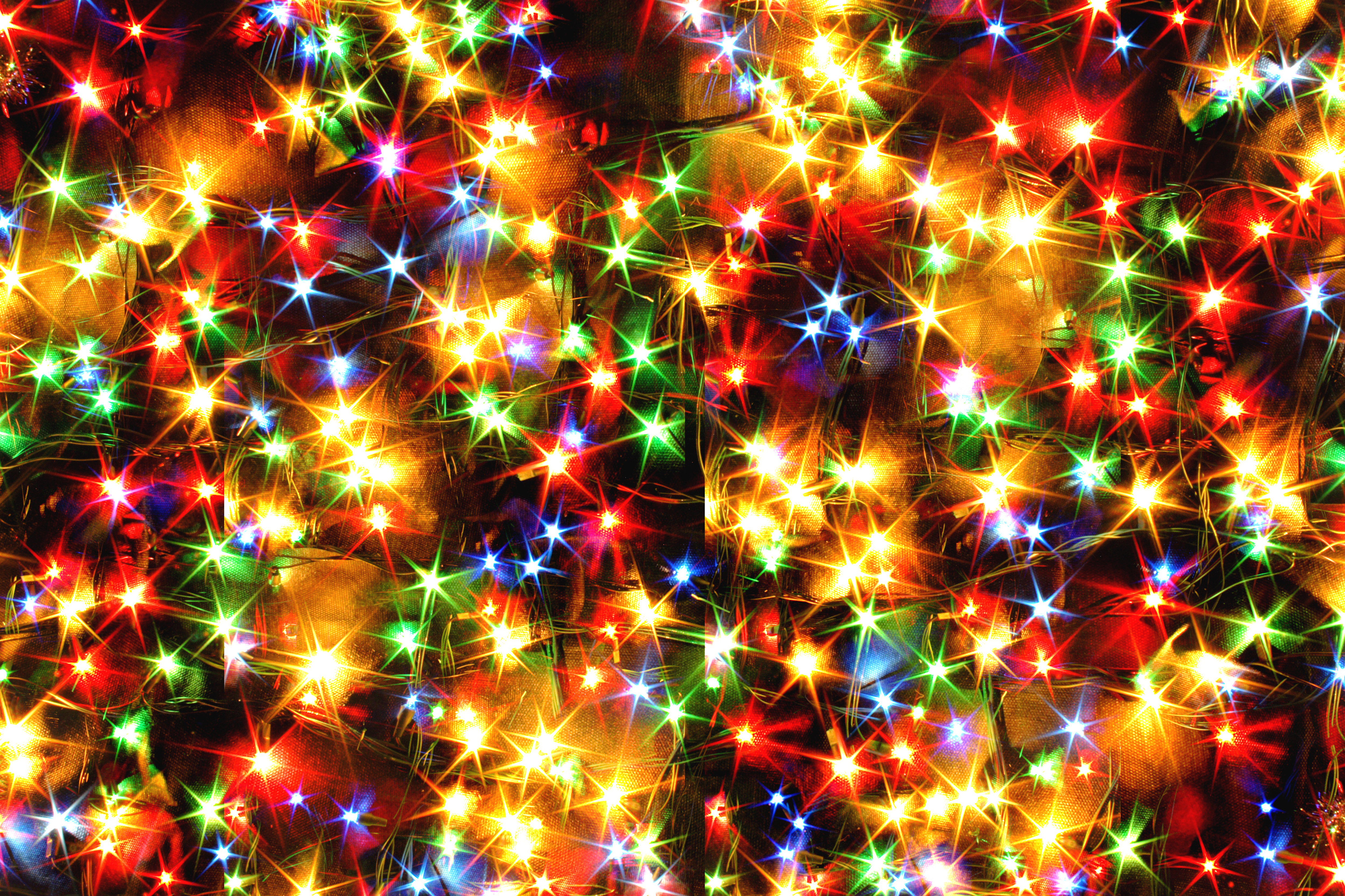 Christmas Lights 4k Ultra HD Wallpaper Background Image