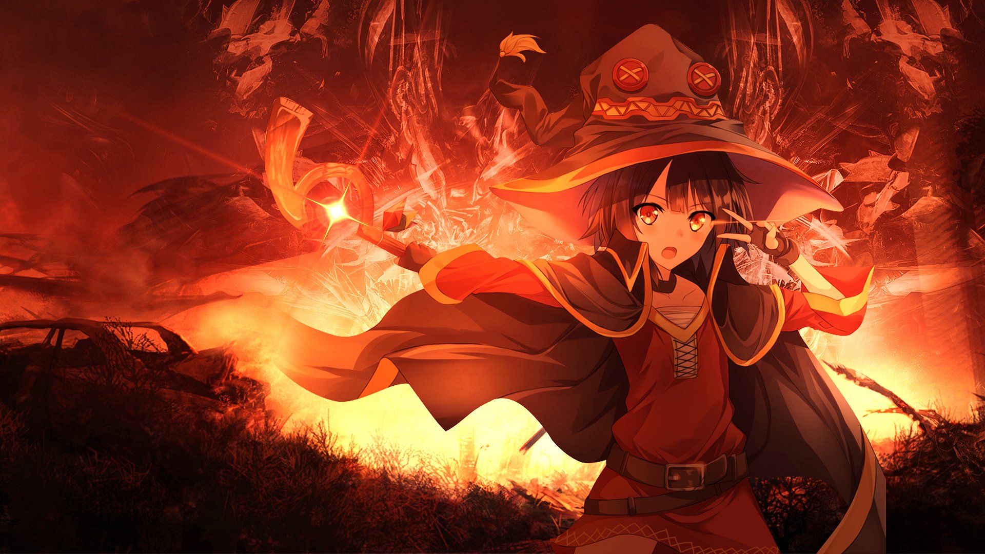 wallpaper megumin 1080p