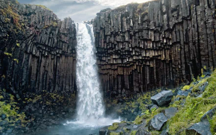 slate nature waterfall HD Desktop Wallpaper | Background Image