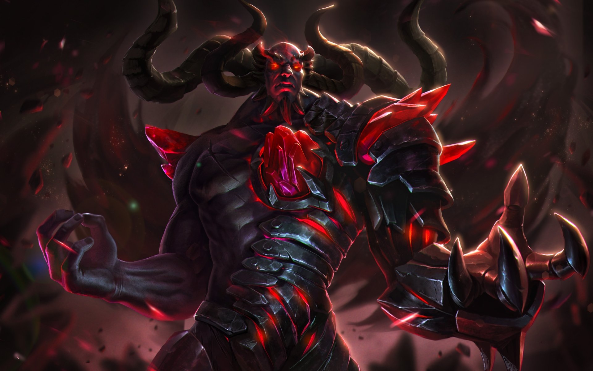 Download Horns Armor Demon Warrior Video Game Heroes Of Newerth 4k Ultra HD Wallpaper