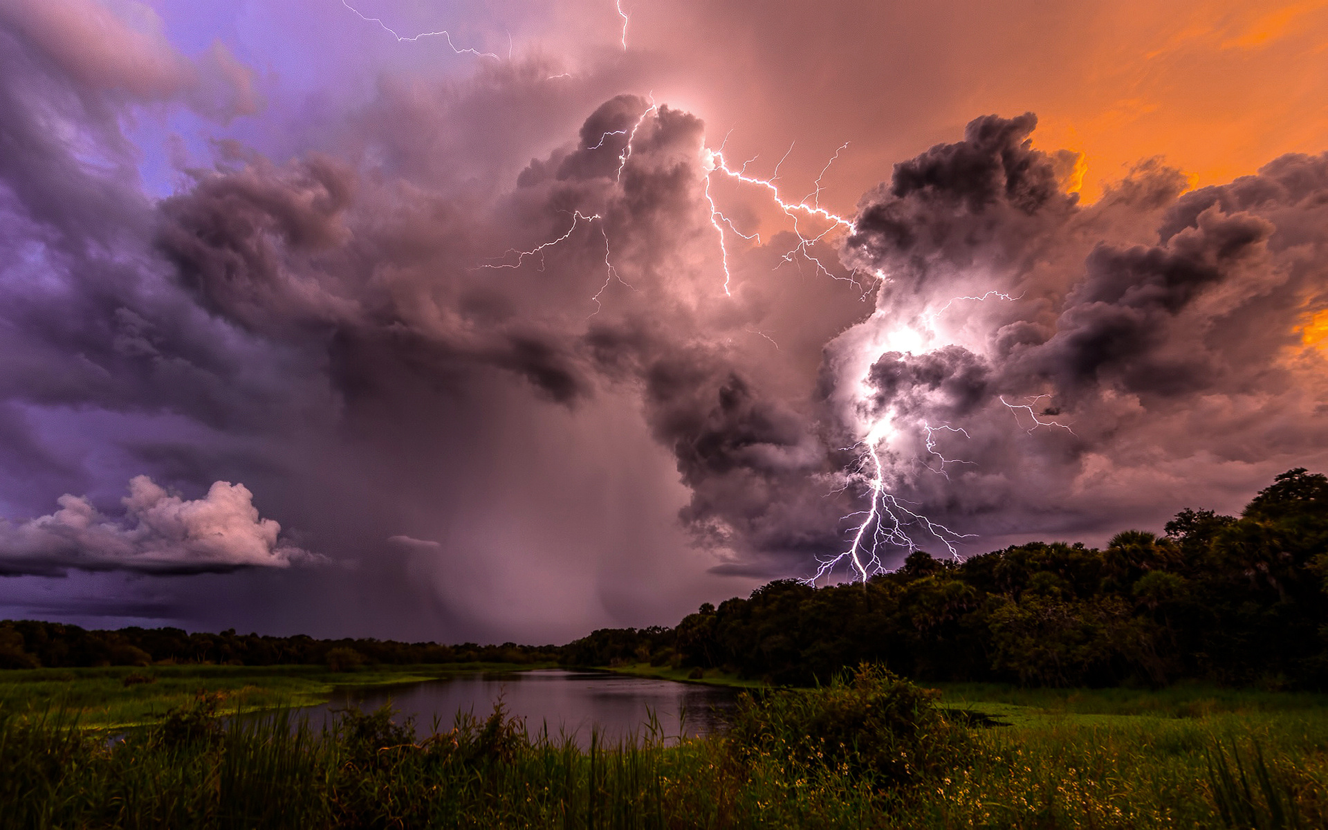 Storm Clouds and Lightning by Justin Battles