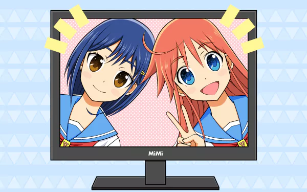 Kokona (Flip Flappers) Papika (Flip Flappers) Anime Flip Flappers HD Desktop Wallpaper | Background Image