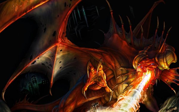 fire fantasy dragon HD Desktop Wallpaper | Background Image