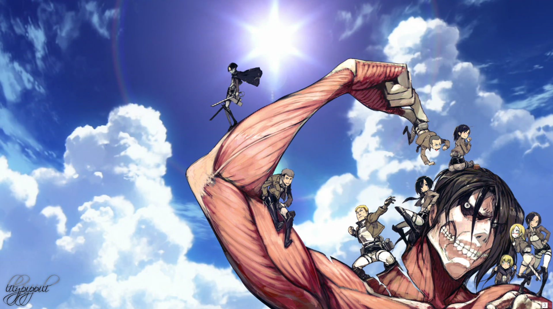 Download Anime Attack On Titan HD Wallpaper