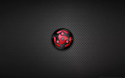 HD PC desktop wallpaper featuring the red Sharingan symbol from the anime Naruto, set against a dark, textured background.