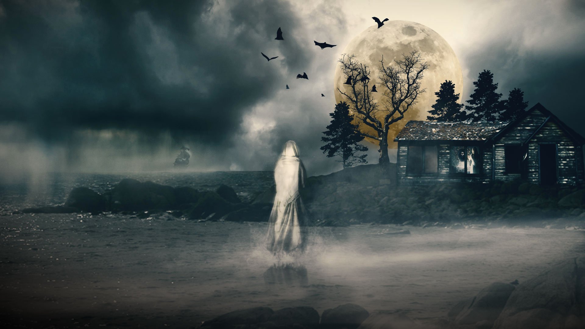 Ghost HD Wallpaper | Background Image | 1920x1080 | ID:787202 ...