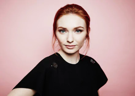 blue eyes redhead actress English Celebrity Eleanor Tomlinson HD Desktop Wallpaper | Background Image