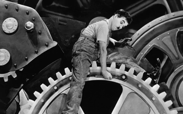 Charlie Chaplin Black & White movie modern times HD Desktop Wallpaper | Background Image
