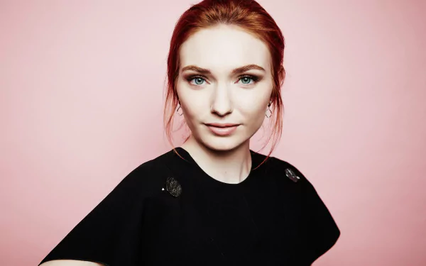 blue eyes redhead actress English Celebrity Eleanor Tomlinson HD Desktop Wallpaper | Background Image