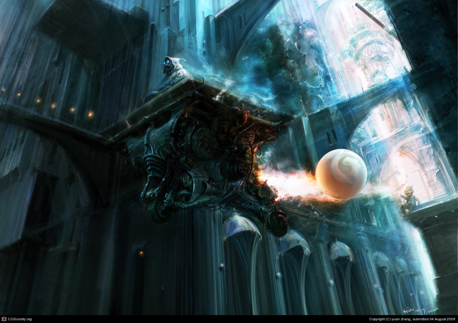 HD fantasy PC wallpaper depicting a sorcerer wielding toxic magic in a mystical, meditative scene within a dark, ancient cathedral setting.