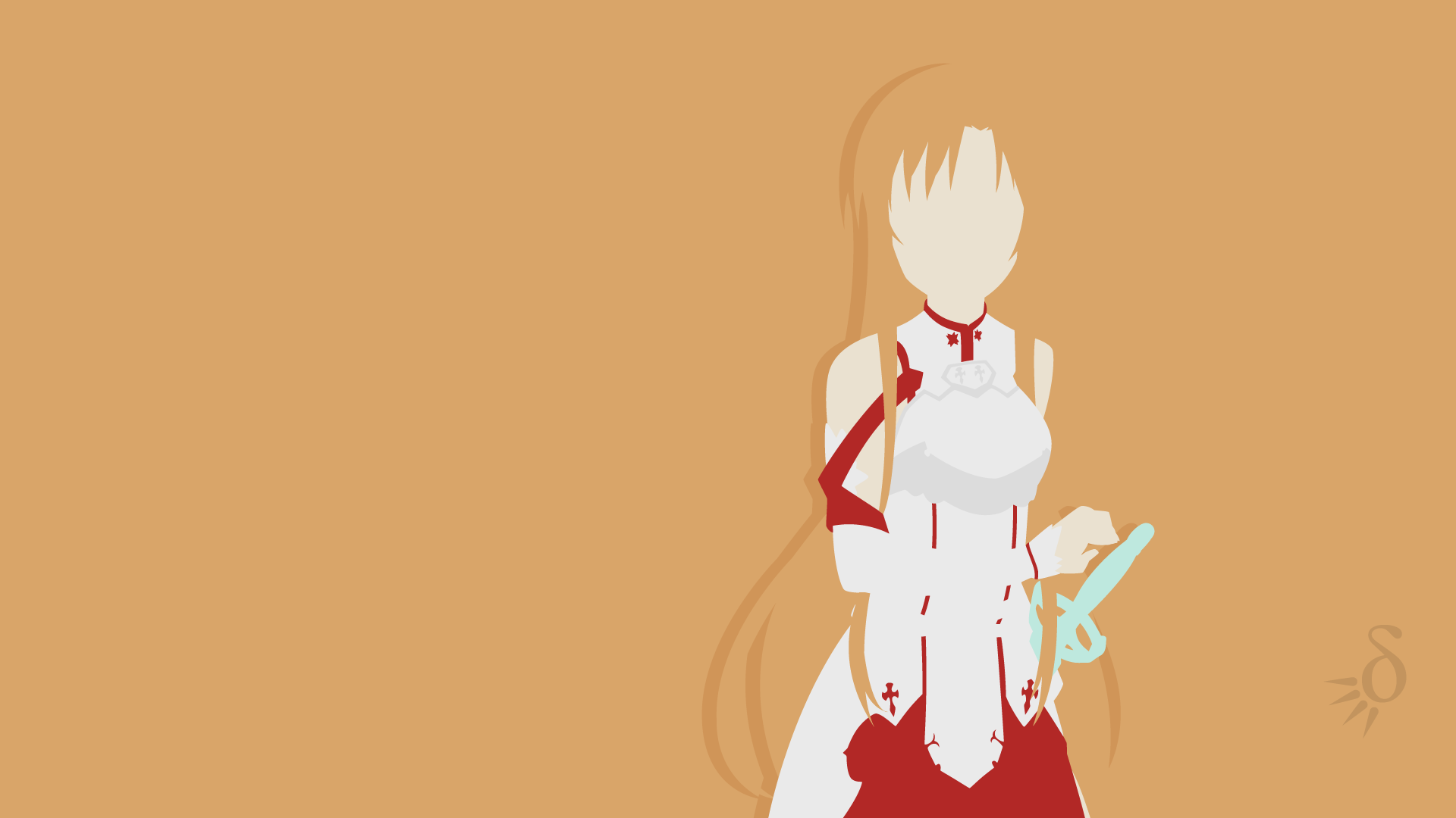 Download Minimalist Asuna Yuuki Anime Sword Art Online HD Wallpaper