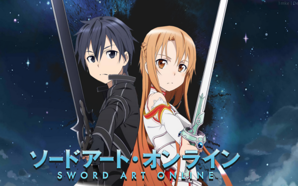 Anime Sword Art Online Kazuto Kirigaya Kirito Asuna Yuuki HD Wallpaper | Background Image