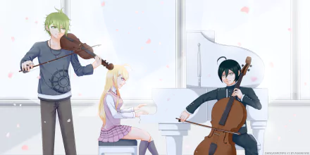 Kaede Akamatsu Rantaro Amami Shuichi Saihara video game Danganronpa V3: Killing Harmony HD Desktop Wallpaper | Background Image