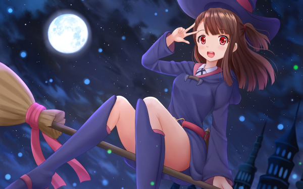 Anime Little Witch Academia Atsuko Kagari HD Wallpaper | Background Image