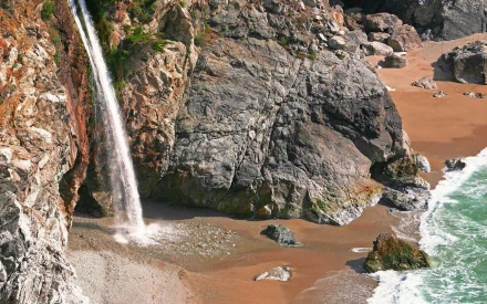 nature McWay Falls HD Desktop Wallpaper | Background Image