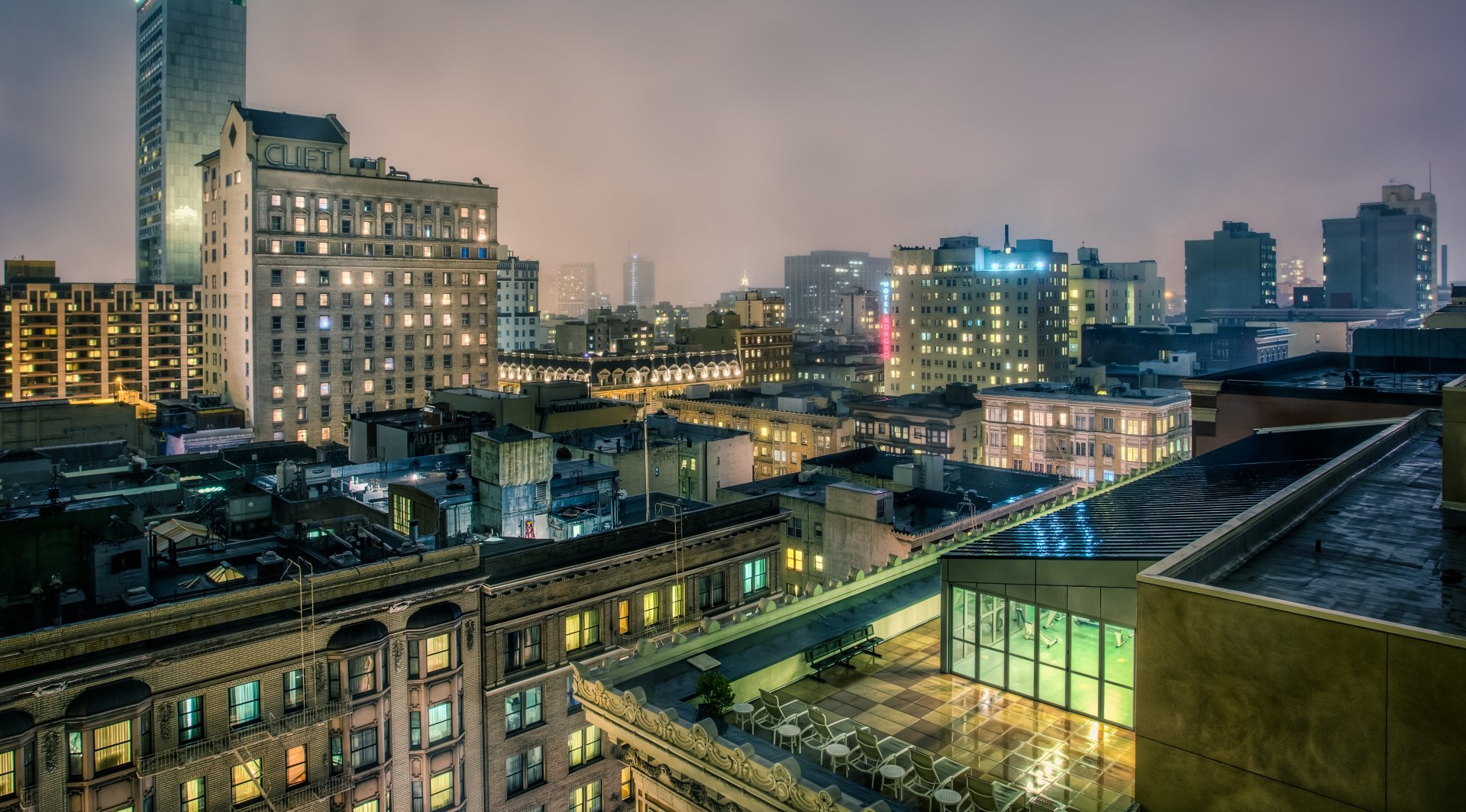 Download Night San Francisco Cityscape City Man Made Rooftop HD ...