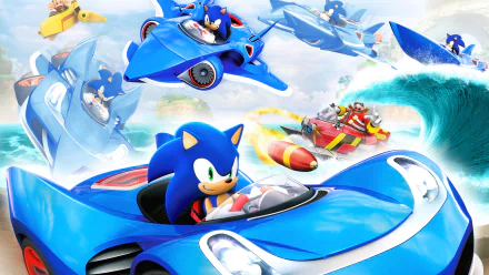 video game Sonic & All-Stars Racing Transformed HD Desktop Wallpaper | Background Image