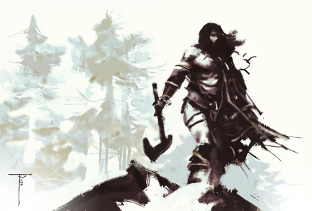 axe fantasy warrior fantasy warrior HD Desktop Wallpaper | Background Image