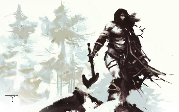 axe fantasy warrior fantasy warrior HD Desktop Wallpaper | Background Image