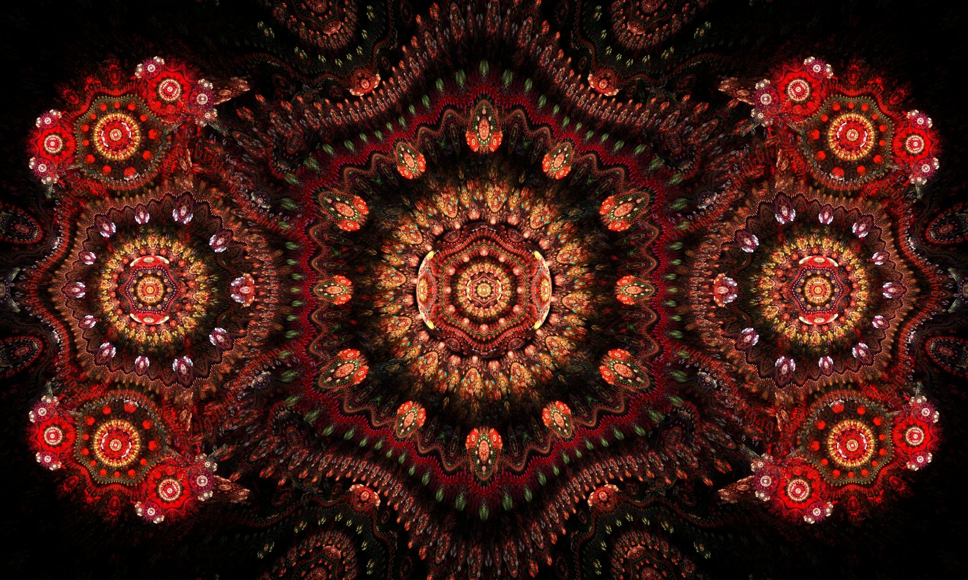 Download Red Design Abstract Fractal 4k Ultra HD Wallpaper, image size:1920x1152