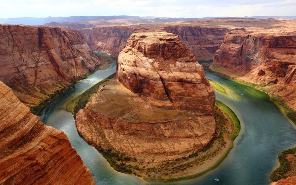 Earth Horseshoe Bend Canyons River Arizona Canyon Landscape HD Wallpaper | Background Image