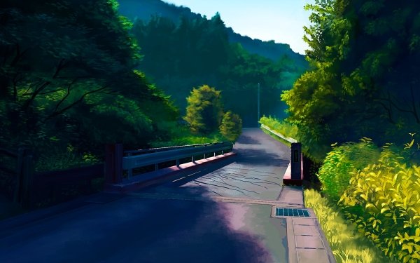 Anime Road HD Wallpaper | Background Image