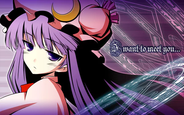 Patchouli Knowledge Anime Touhou HD Desktop Wallpaper | Background Image