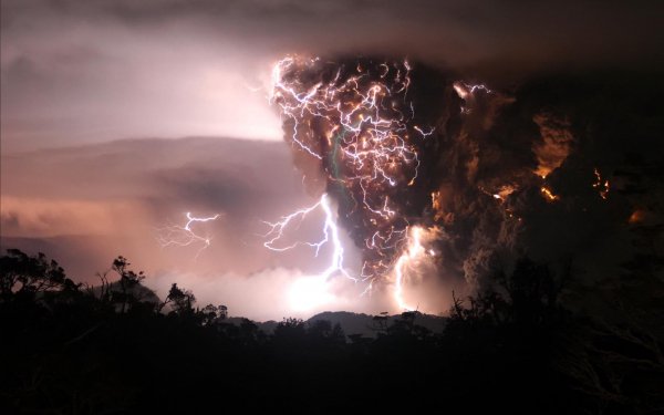 Photography Lightning Volcano Eruption HD Wallpaper | Background Image