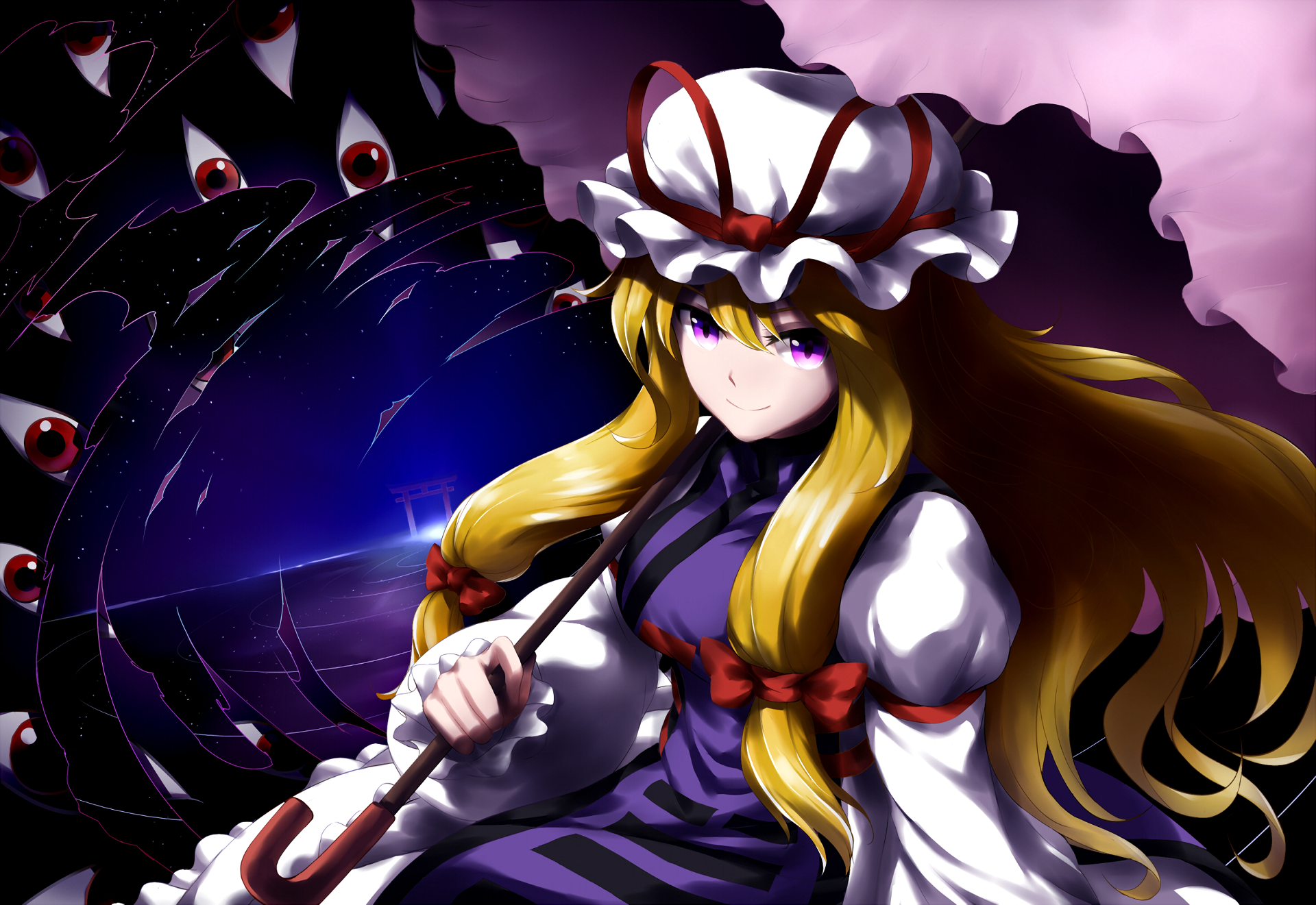 Download Yukari Yakumo Anime Touhou HD Wallpaper