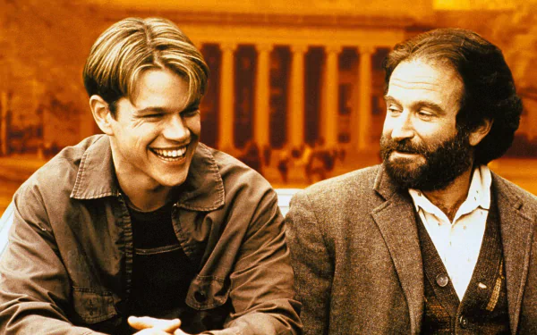 Matt Damon Robin Williams movie Good Will Hunting HD Desktop Wallpaper | Background Image