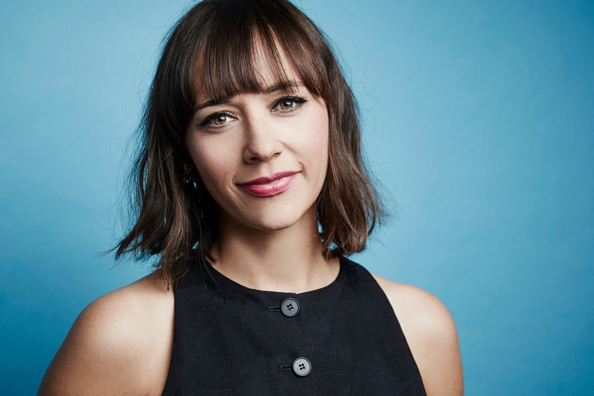 Download Face Smile Brunette American Actress Celebrity Rashida Jones HD Wallpaper