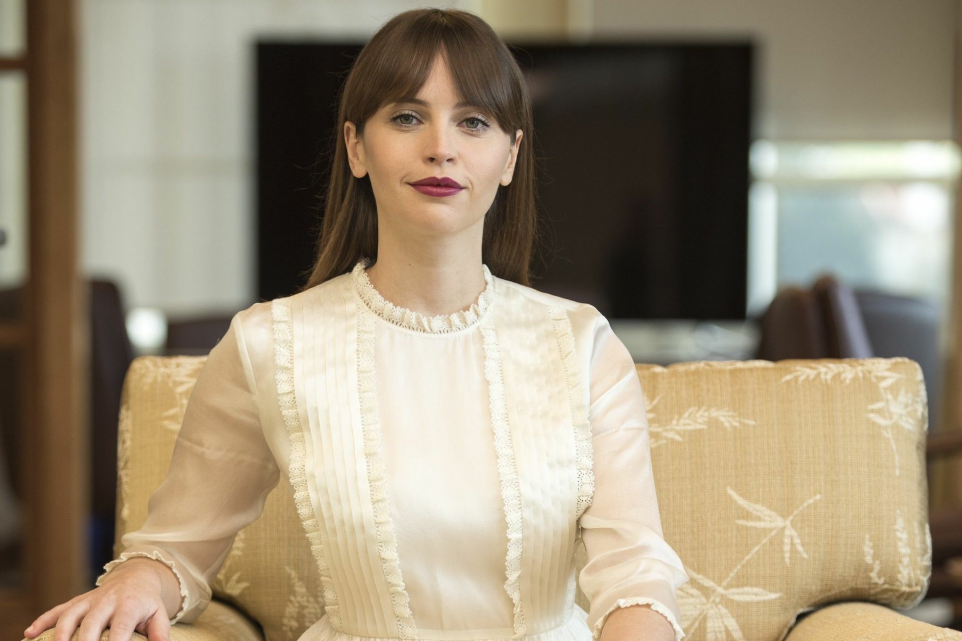 Download Actress Brunette Celebrity Felicity Jones HD Wallpaper